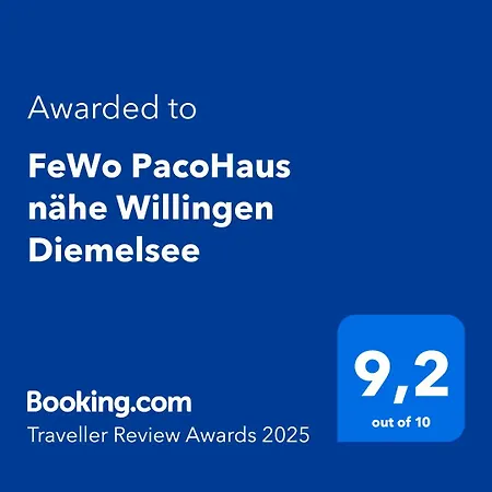Pacohaus Naehe Willingen Diemelsee Apartman